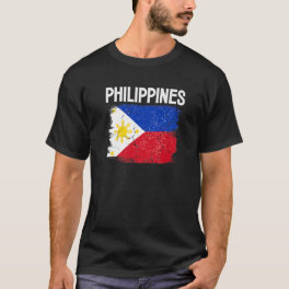 Philippines Flag Football Vintage Soccer Team Prid T-Shirt