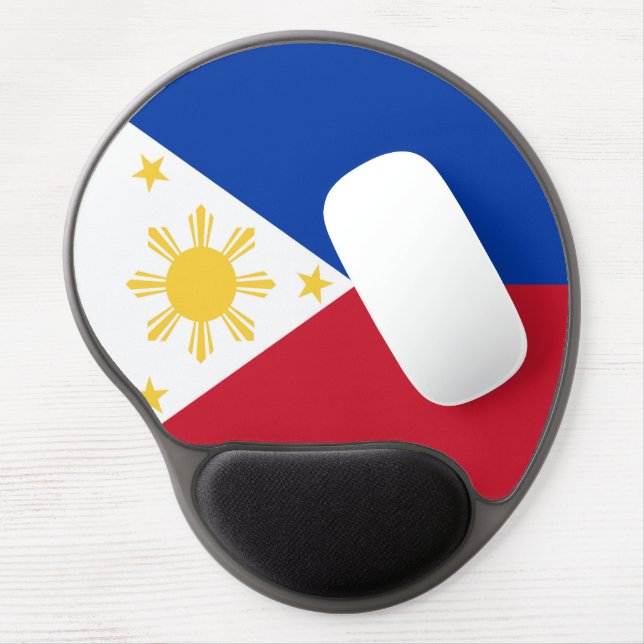 Philippines flag gel mouse pad (Left Side)