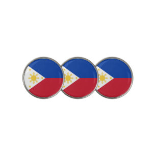Philippines flag golf ball marker