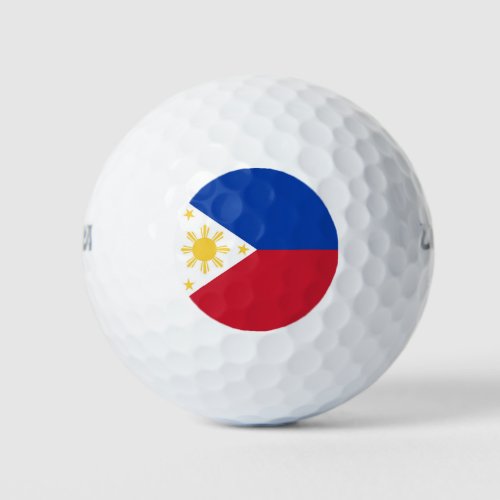 Philippines flag golf balls