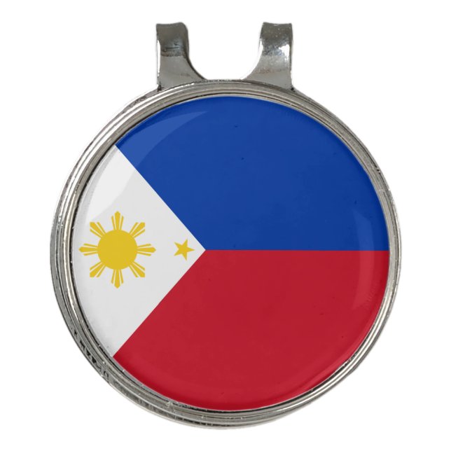 Philippines Flag Golf Hat Clip (Front)