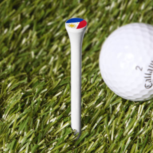 Philippines flag golf tees