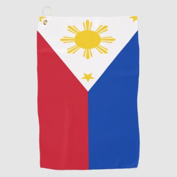 Philippines Flag Golf Towel by Pir1900 at Zazzle