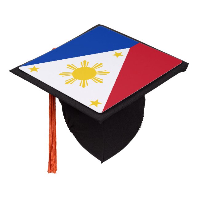 Philippines Flag Graduation Cap Topper (Angled)