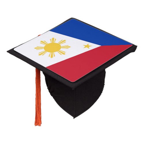 Philippines flag graduation cap topper