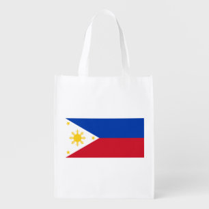 Philippines Flag Grocery Bag