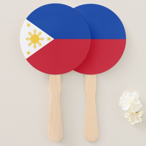 Philippines flag hand fan