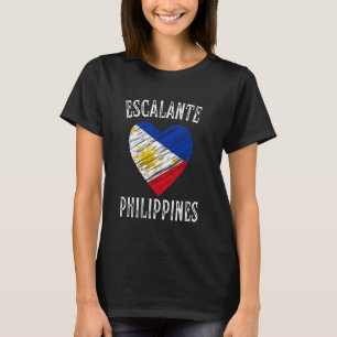Philippines Flag Heart Escalante City T-Shirt