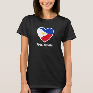 Philippines Flag Heart T-Shirt