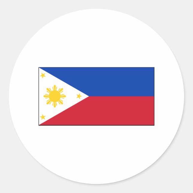 Philippines FLAG International Classic Round Sticker (Front)