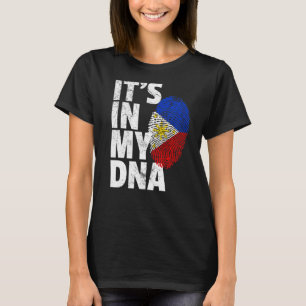 Philippines Flag It's In My Dna Christmas Country T-Shirt