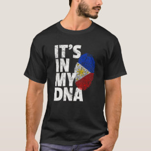 Philippines Flag IT's IN MY DNA Christmas Gift Cou T-Shirt