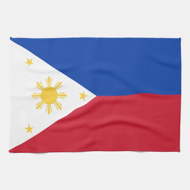 Philippines flag kitchen towel (Horizontal)