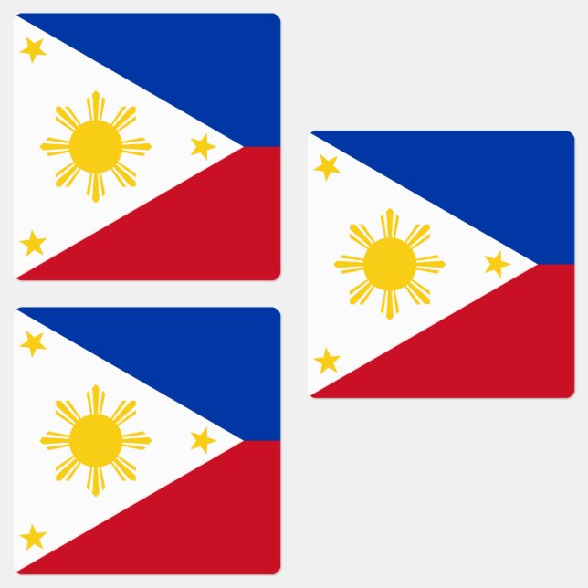 Philippines Flag Labels (Group)