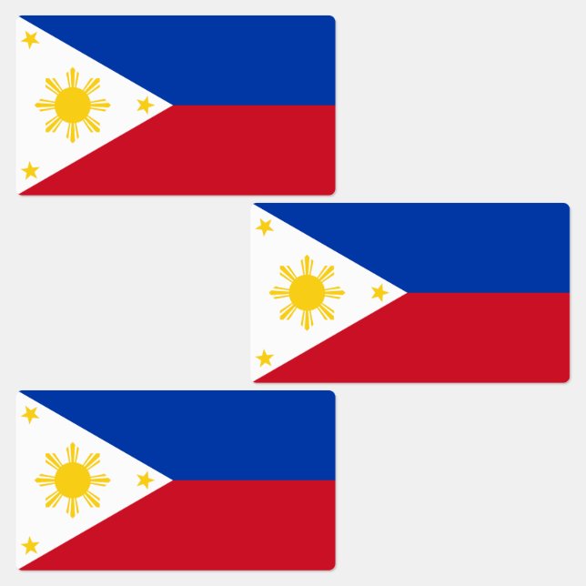 Philippines Flag Labels (Group)