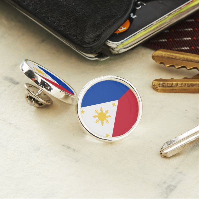 Philippines flag lapel pin (In Situ)