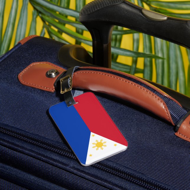 Philippines flag luggage tag (Front Insitu 1)