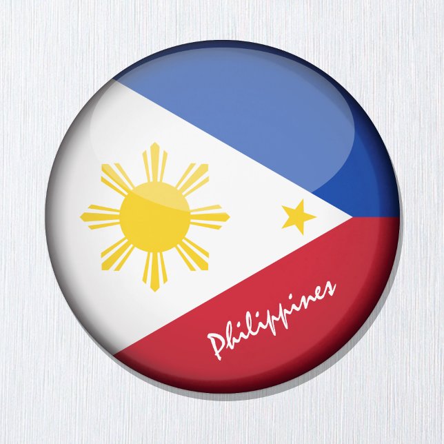 Philippines flag & Manila - travel/sports fans Magnet (Creator Uploaded)