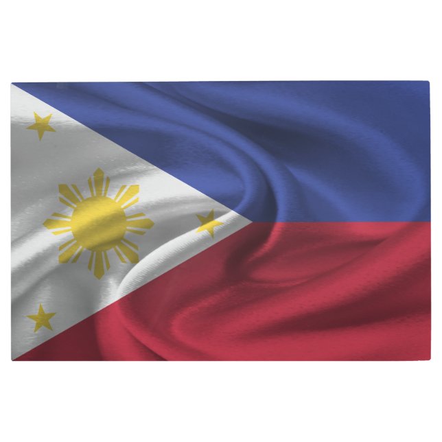 Philippines Flag Metal Print (Front)