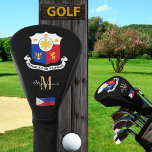 Philippines &amp; Flag Monogrammed Golf Clubs Covers at Zazzle