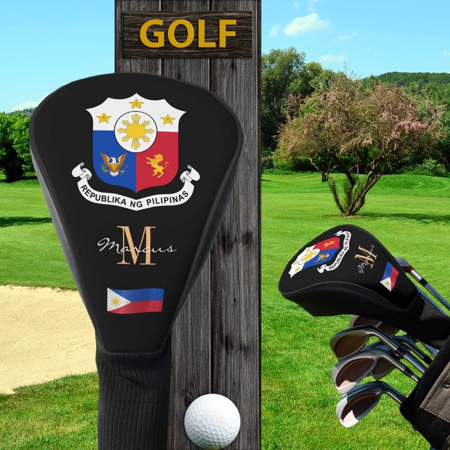 Philippines & Flag Monogrammed Golf Clubs Covers (Creator Uploaded)