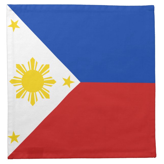 Philippines Flag Napkin (Front)