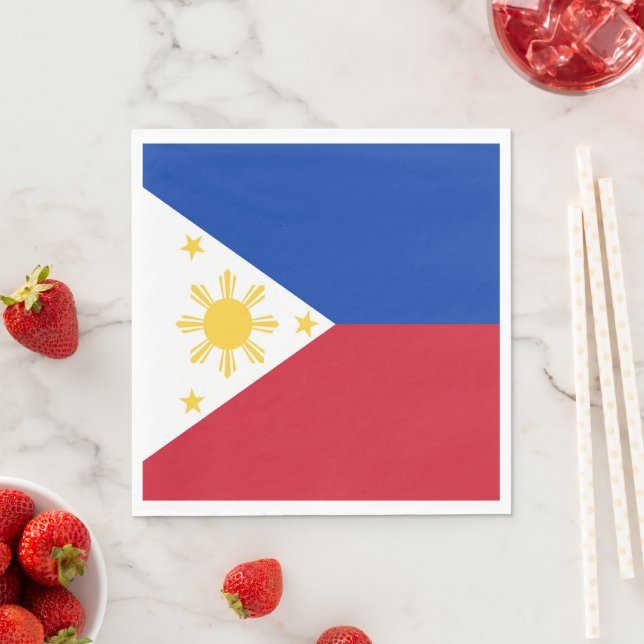 Philippines flag napkins (Insitu)
