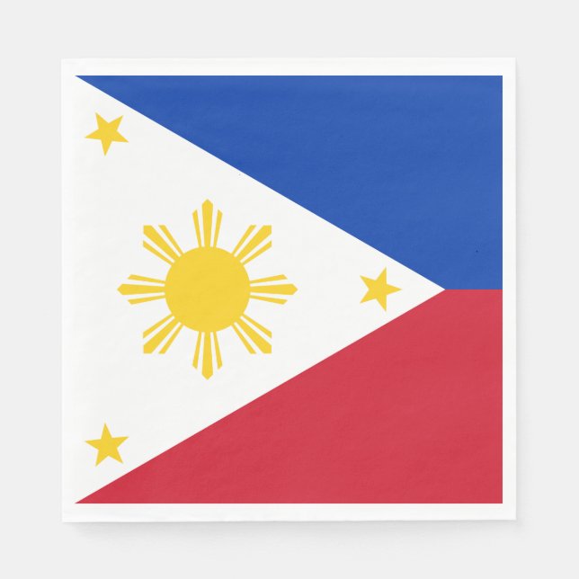 Philippines Flag Napkins (Front)