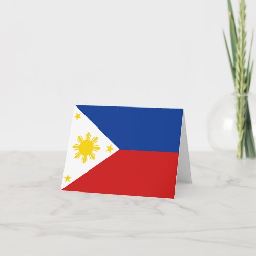 Philippines Flag Notecard