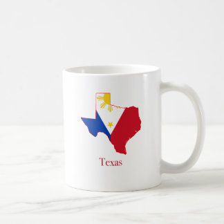 Philippines flag over Texas state map Coffee Mug
