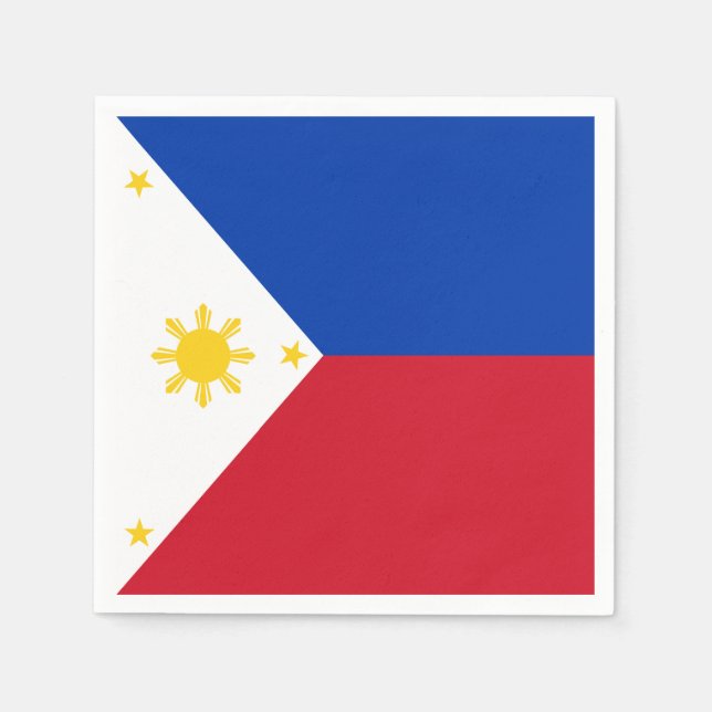 Philippines Flag Paper Napkins (Front)