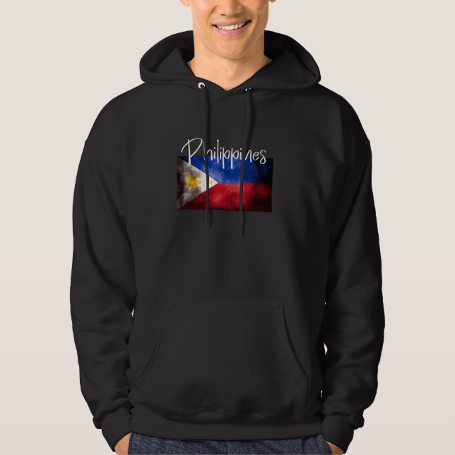 Philippines flag, Philippines map, Philippines for Hoodie (Front)