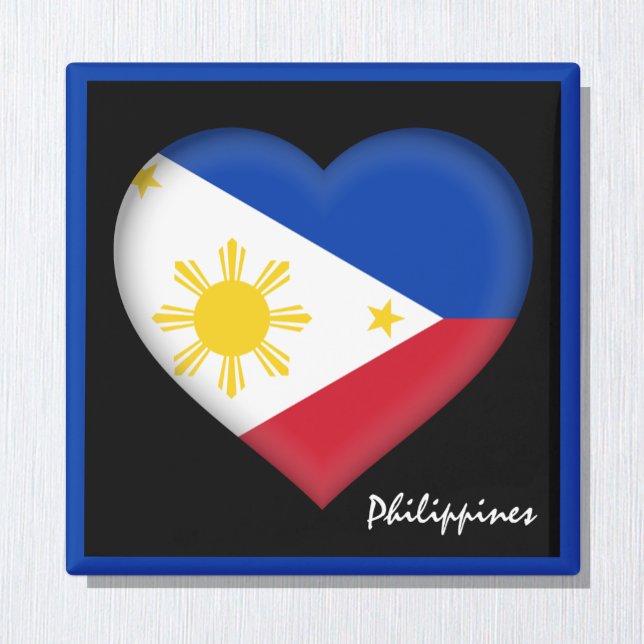 Philippines flag & Philippino heart holiday/sports Magnet (Creator Uploaded)