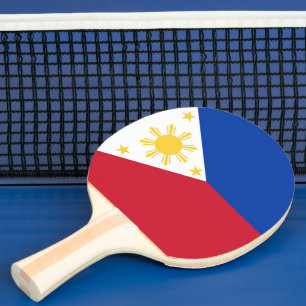 Philippines flag ping pong paddle