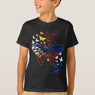 Philippines Flag Pinoy Filipino Animal Butterfly P T-Shirt