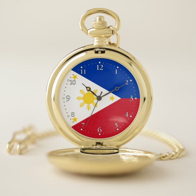Philippines Flag Pocket Watch (Inside)