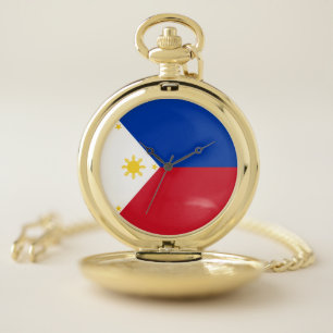 Philippines Flag Pocket Watch