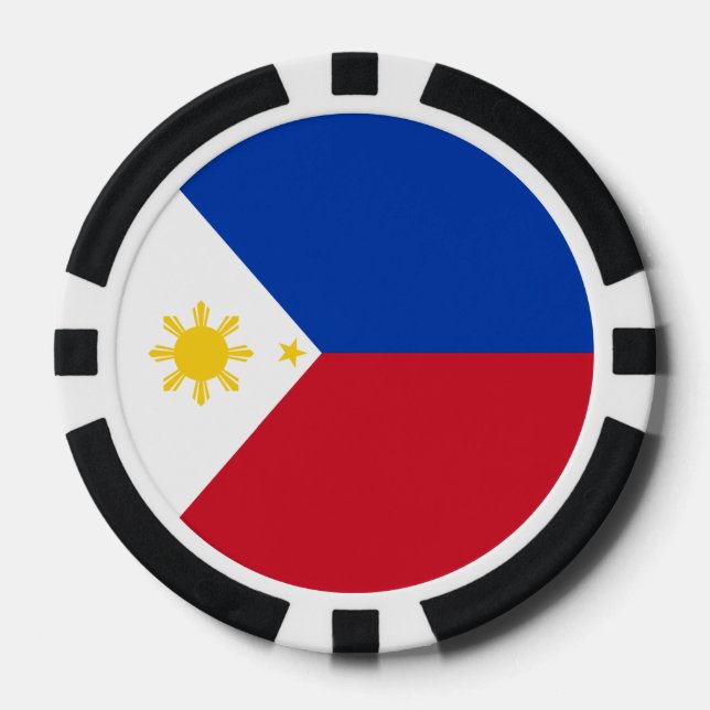 Philippines Flag Poker Chips (Front)