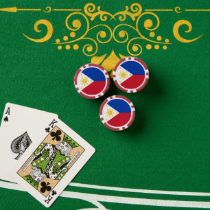 Philippines flag poker chips