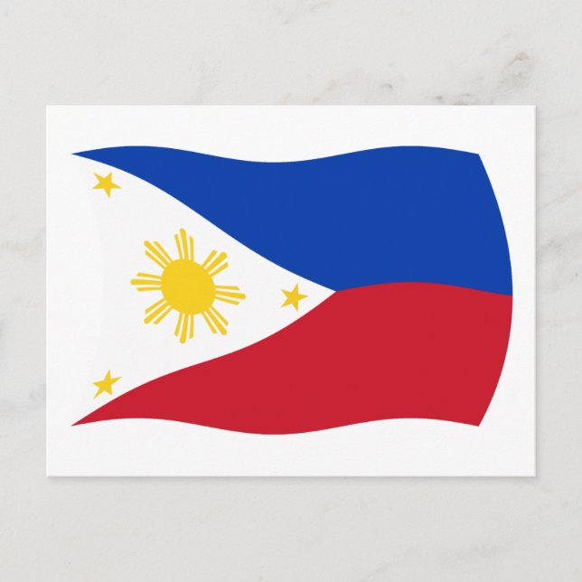 Philippines Flag Postcard (Front)