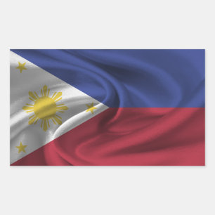 Philippines Flag Rectangular Sticker