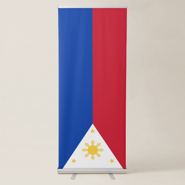 Philippines flag retractable banner (Front)