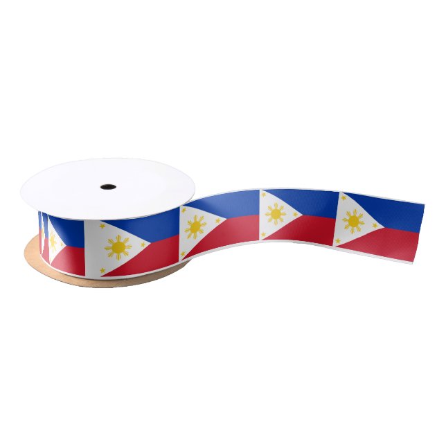 Philippines Flag Satin Ribbon (Spool)