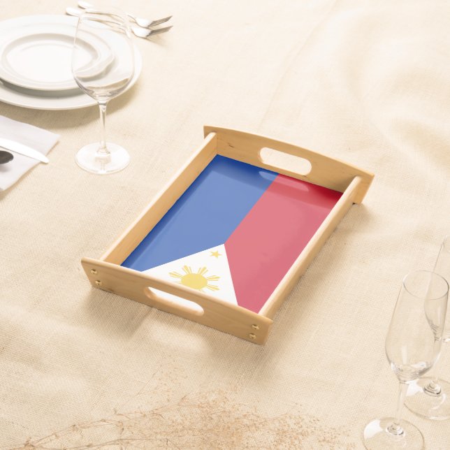 Philippines flag serving tray (Front)