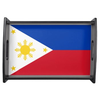 Philippines Flag Serving Tray by BeetifulWorld at Zazzle