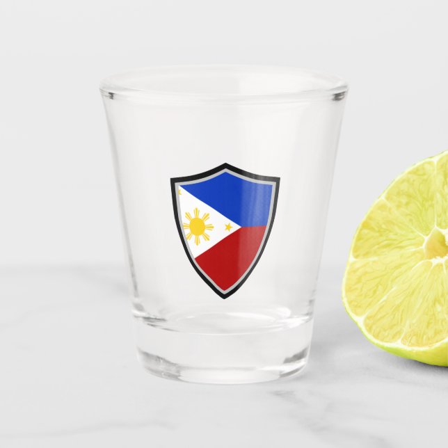 Philippines flag shot glass (Front)