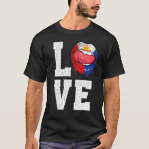 Philippines Flag Soccer Fan Love Filipino T-Shirt