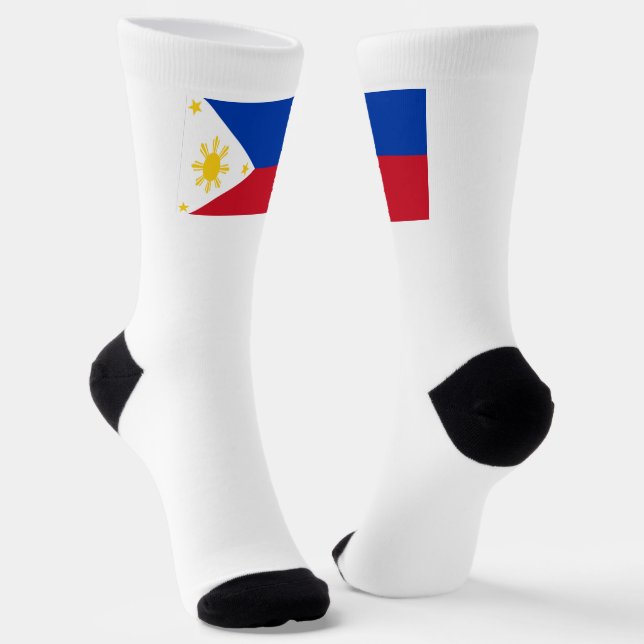 Philippines flag socks (Angled)