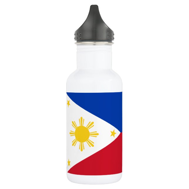 Philippines Flag Stainless Steel Water Bottle (Left)