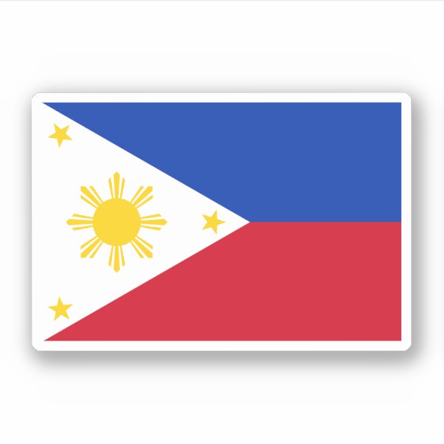Philippines Flag Sticker (Front)